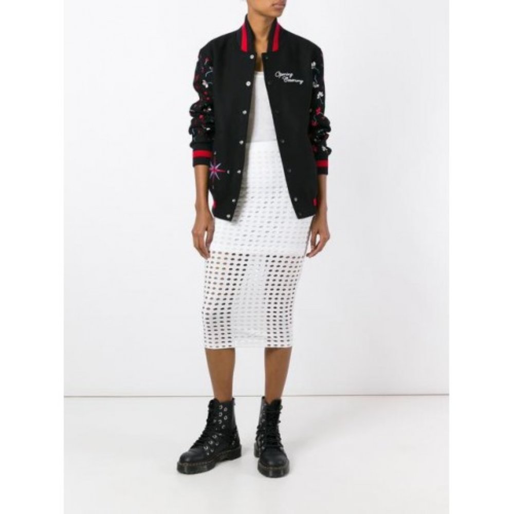 Opening Ceremony Varsity Wool Jacket Black XS NEW - Picture 4 of 5